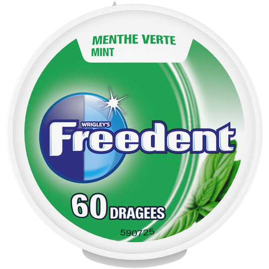 Chewing-Gum Menthe Verte Sans Sucres FREEDENT