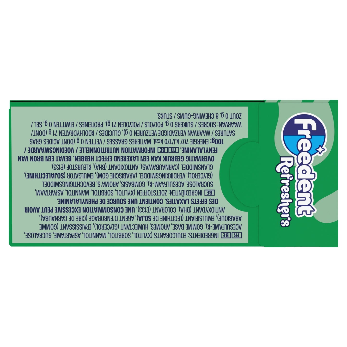 Chewing-Gum Sans Sucres Menthe Verte FREEDENT REFRESHERS