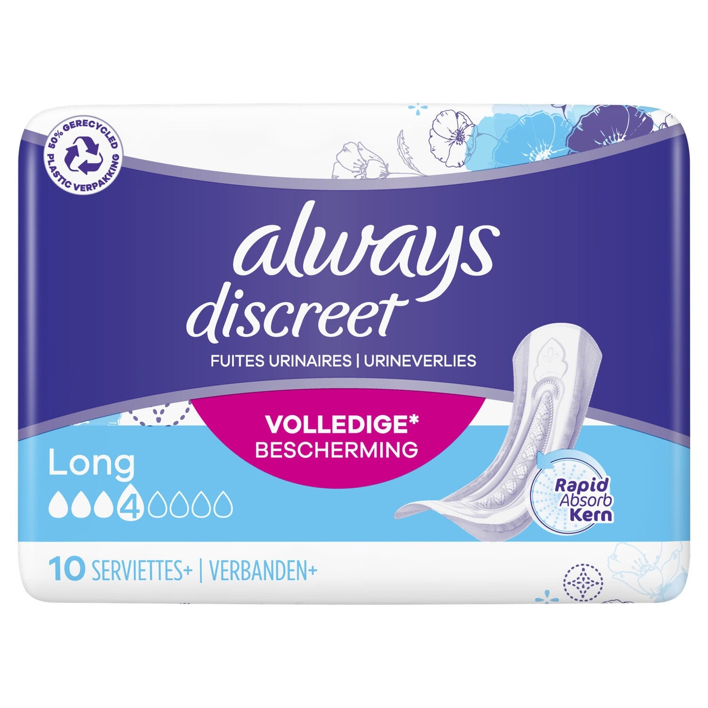 ALWAYS DISCREET Long Full Protection Urinary Leakage Sanitary Towels