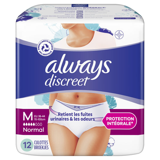 ALWAYS DISCREET Slips bei normalem Harnverlust, Größe M