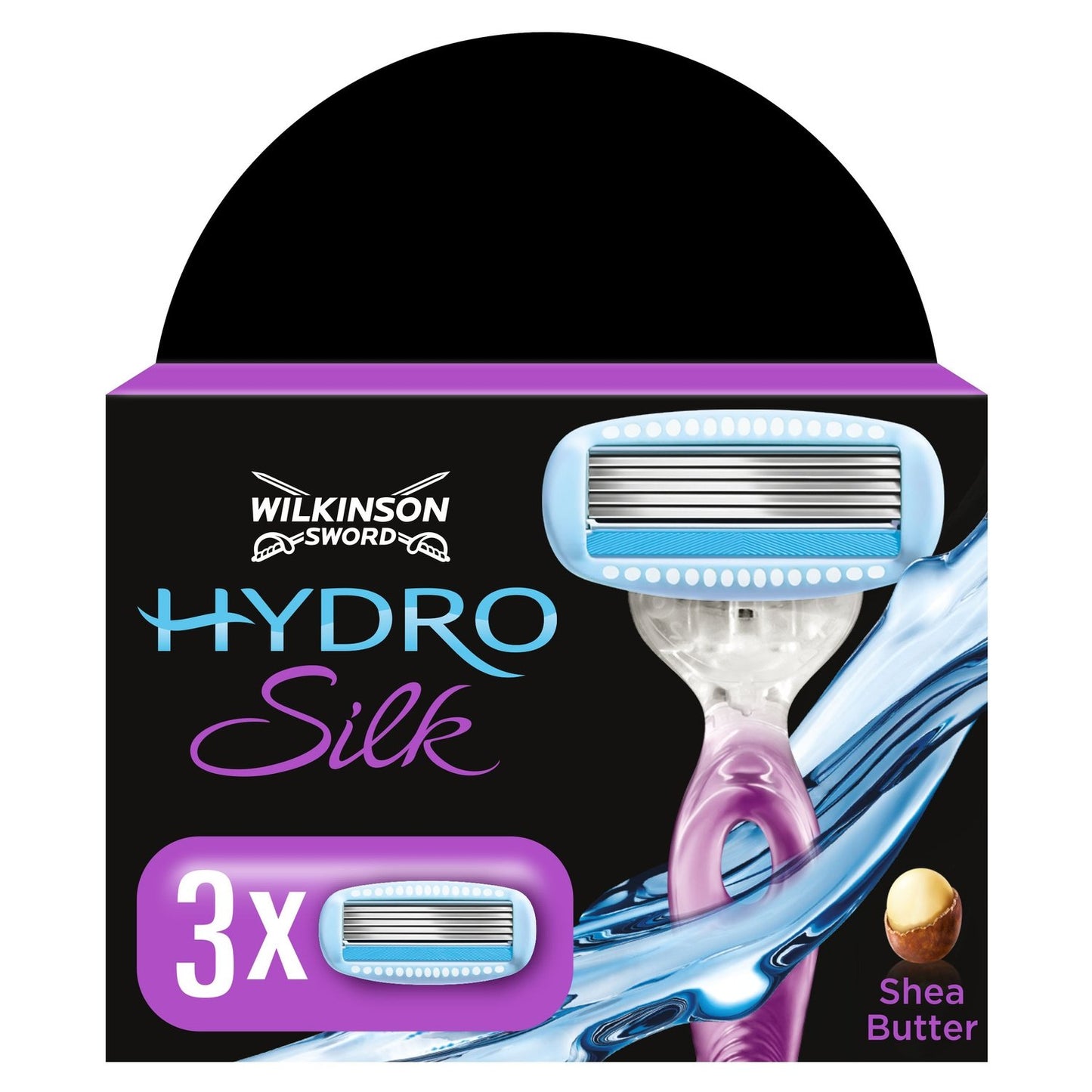 Lames de Rasoir pour Femme Hydro Silk Spécial Courbes Wilkinson WILKINSON la boite de 3 lames