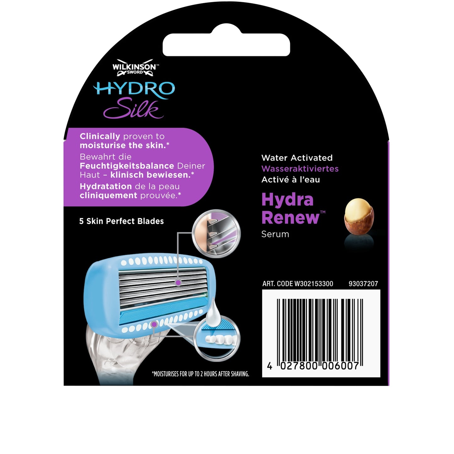 Wilkinson Hydro Silk Special Curved Damen-Rasierklingen WILKINSON