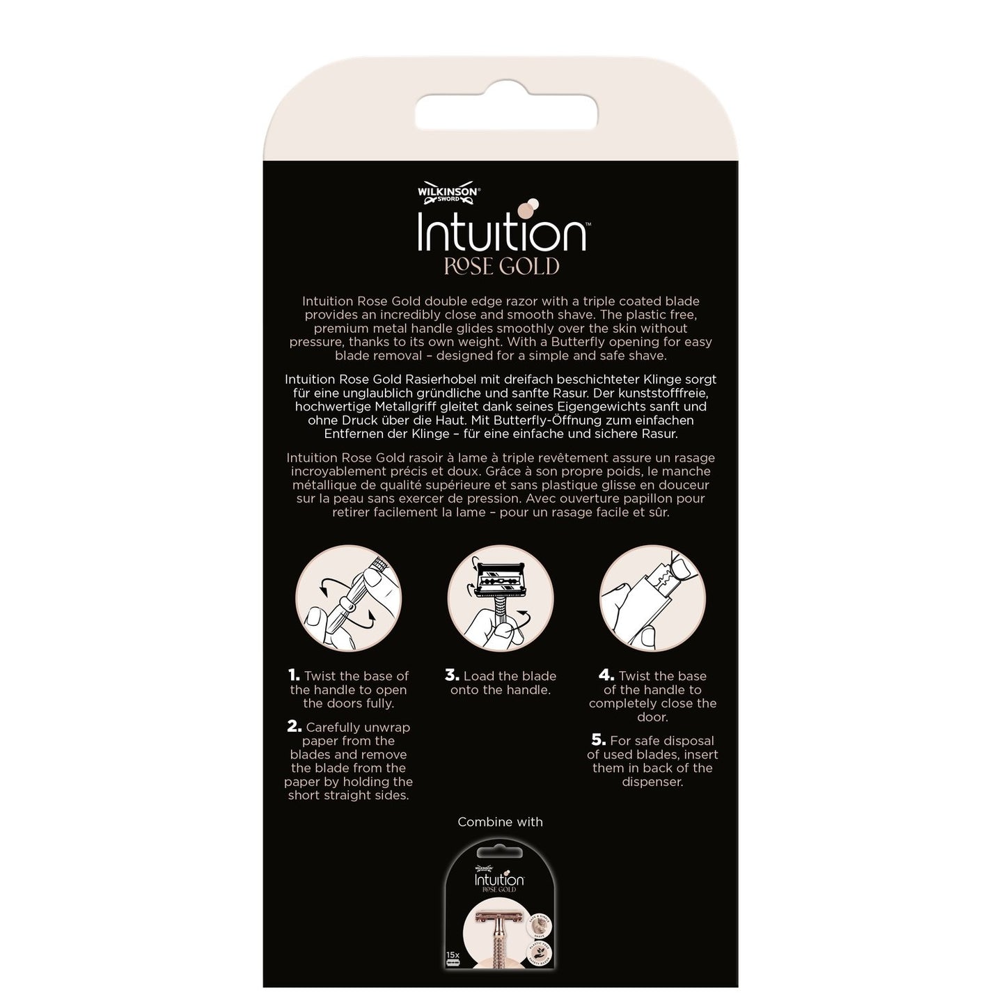 WILKINSON Intuition Roségold Damenrasierer