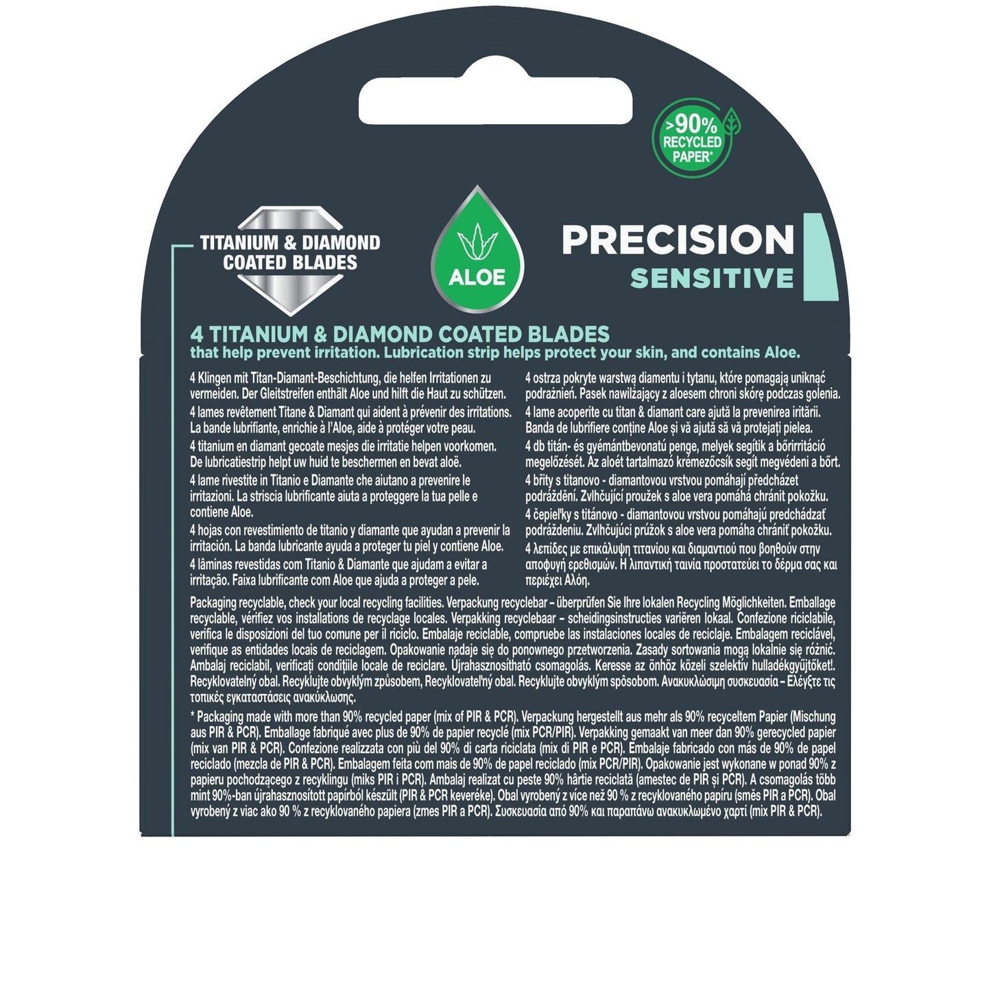 WILKINSON SWORD Quattro Titanium Sensitive Razor Blades