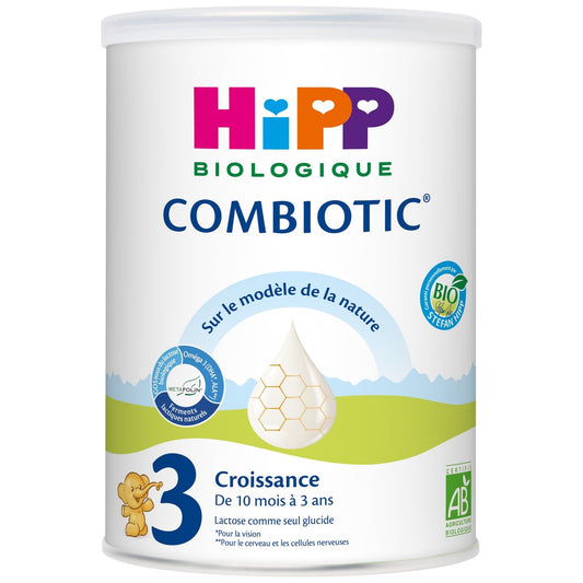 Lait Bébé en Poudre de Croissance 3ème Âge Dès 10 Mois Bio COMBIOTIC® HIPP BIOLOGIQUE