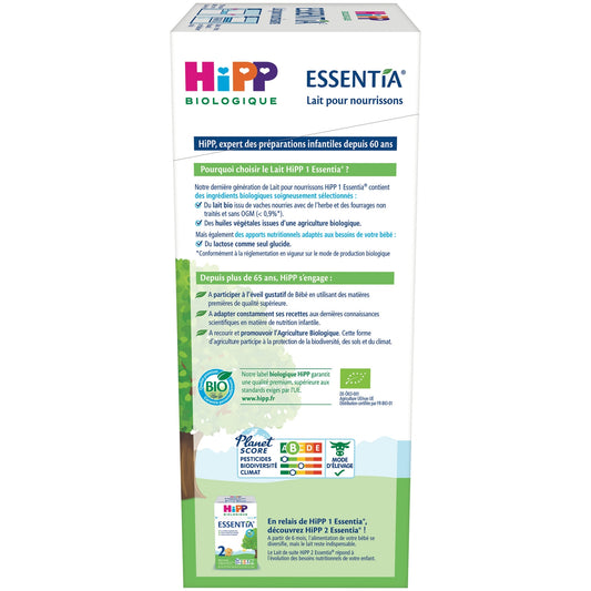Lait Bébé en Poudre 1er Âge Dès la Naissance Bio Essentia HIPP BIOLOGIQUE