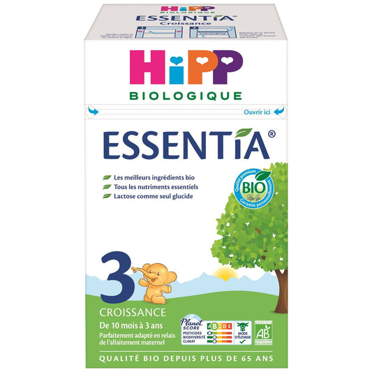 Lait Bébé en Poudre 3ème Âge Dès 10 Mois Bio Essentia HIPP BIOLOGIQUE