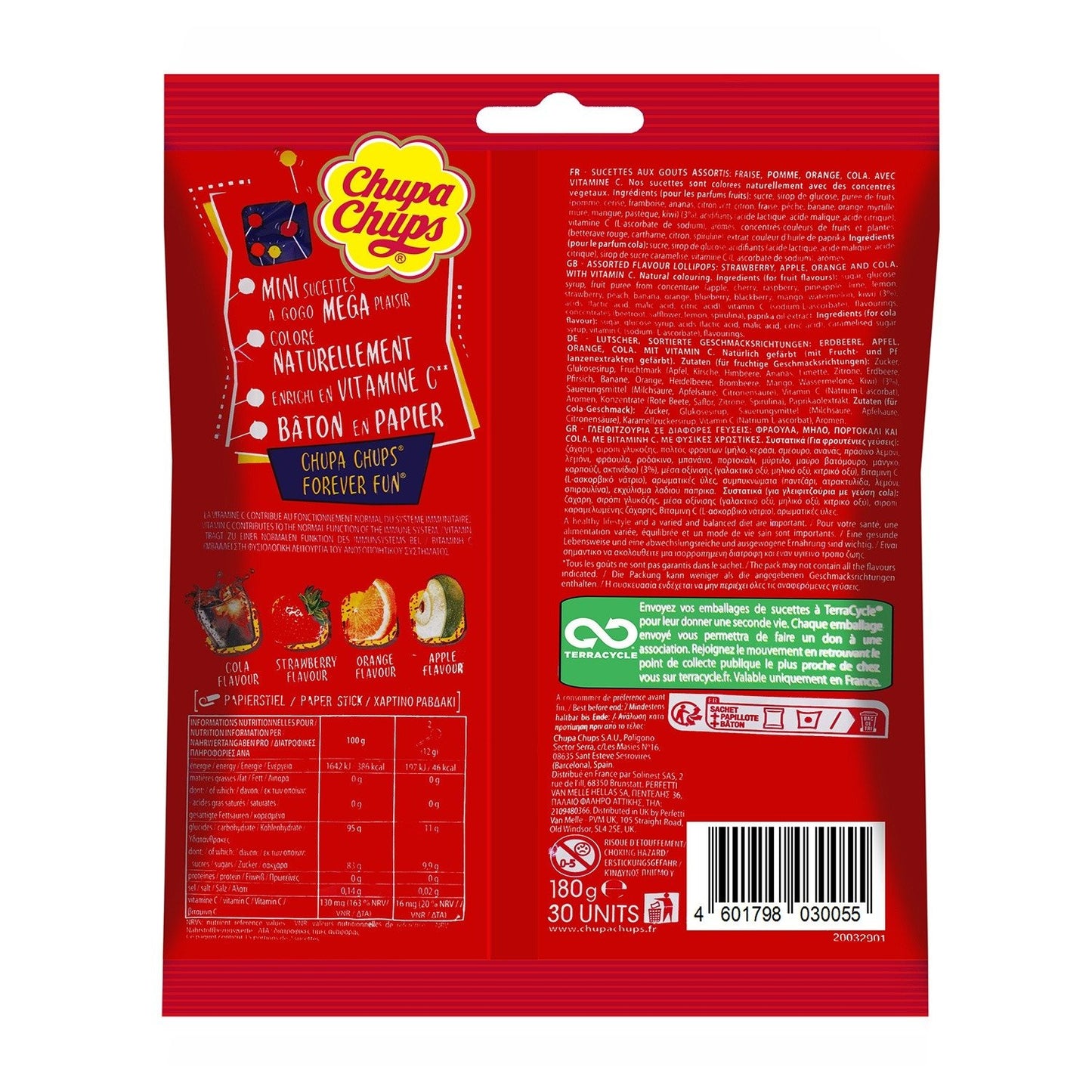 Bonbons Sucettes Mini Assortiment CHUPA CHUPS