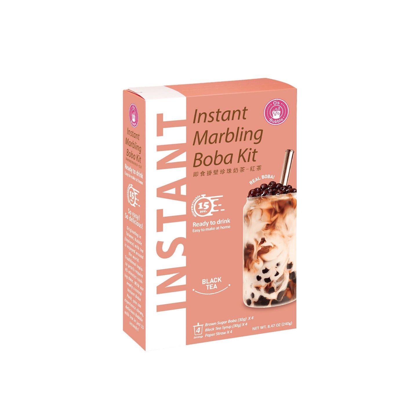 O'S BUBBLE Black Tea Marbeling Kit