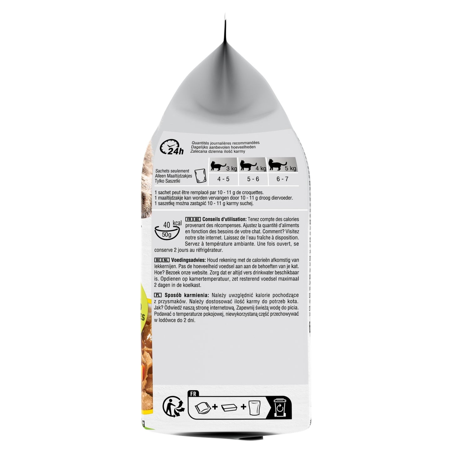 Pâtée pour Chat Stérilisé Natural Vitality A la Dinde et au Poulet PERFECT FIT