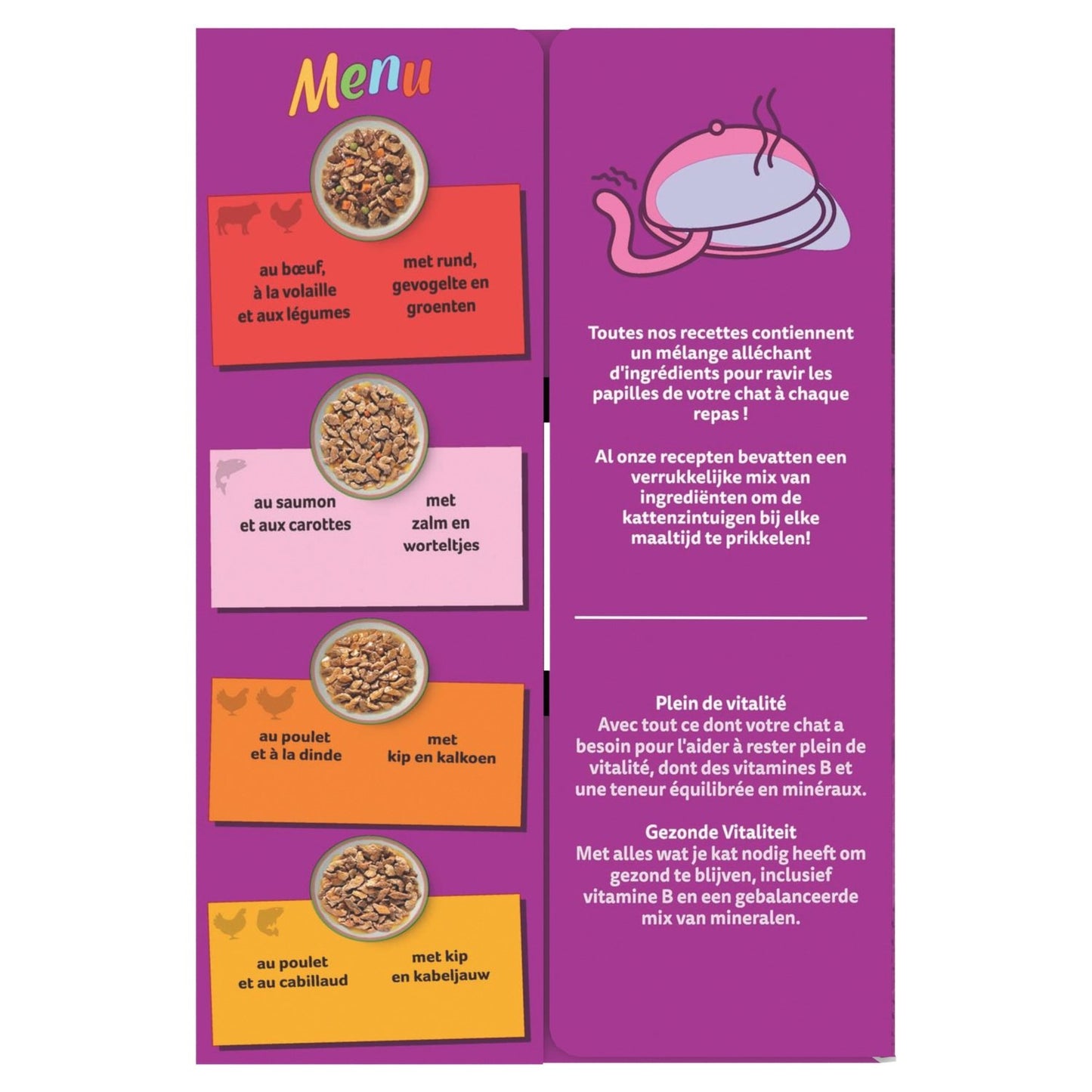 Adult Katzenfutter in Sauce Rind Geflügel Lachs Huhn Pute Kabeljau Tasty Mix Chef's Selection WHISKAS