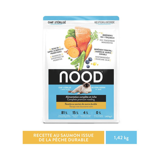 NOOD Sterilized Adult Katzenfutter mit Lachs und Gemüse