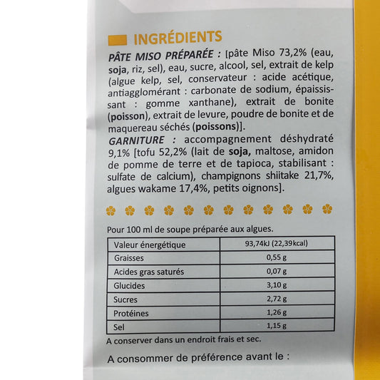 Soupe Déshydratée Miso Tofu HIKARI MISO