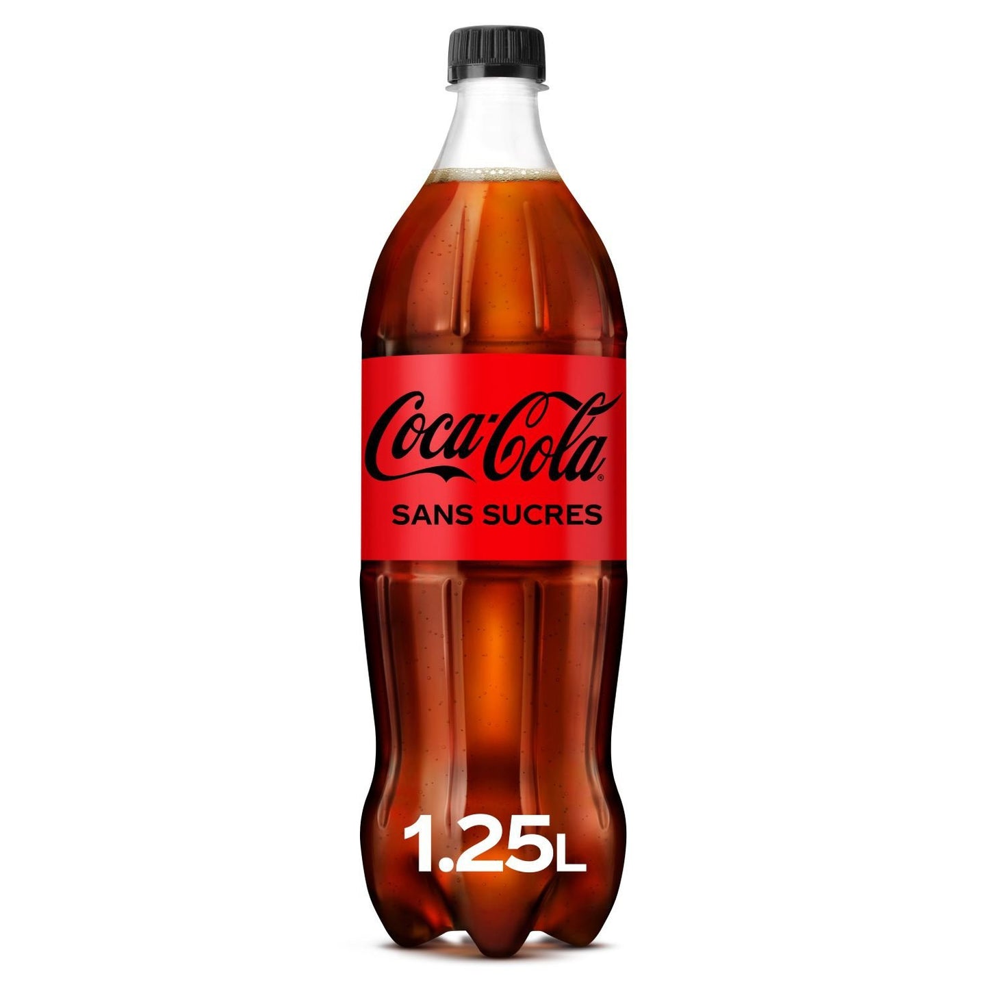 Soda au Cola Zéro Sucres COCA-COLA la bouteille d'1,25L