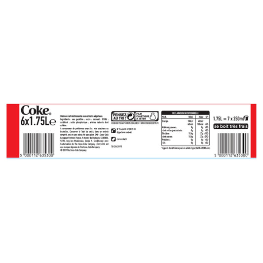 Soda Goût Original COCA-COLA