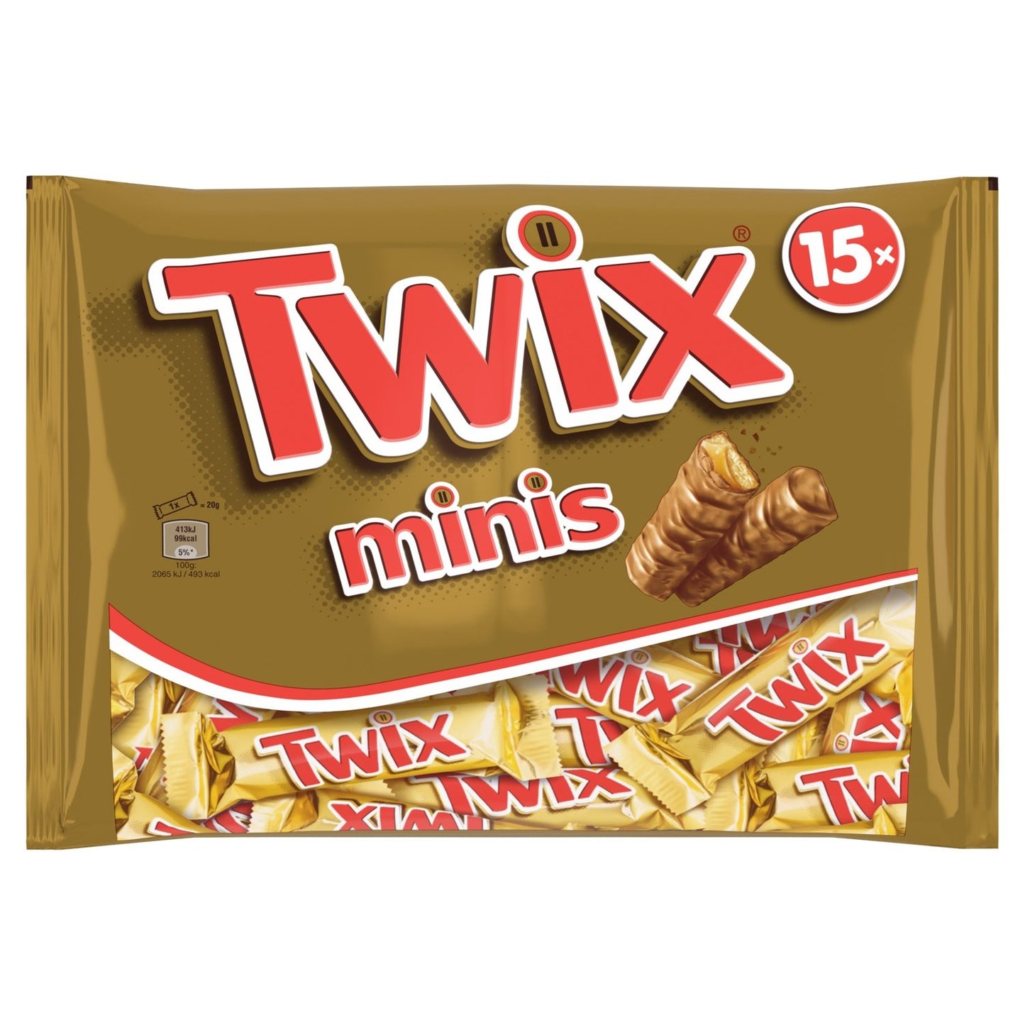 Barres Chocolatées Minis Biscuits Nappage au Caramel TWIX