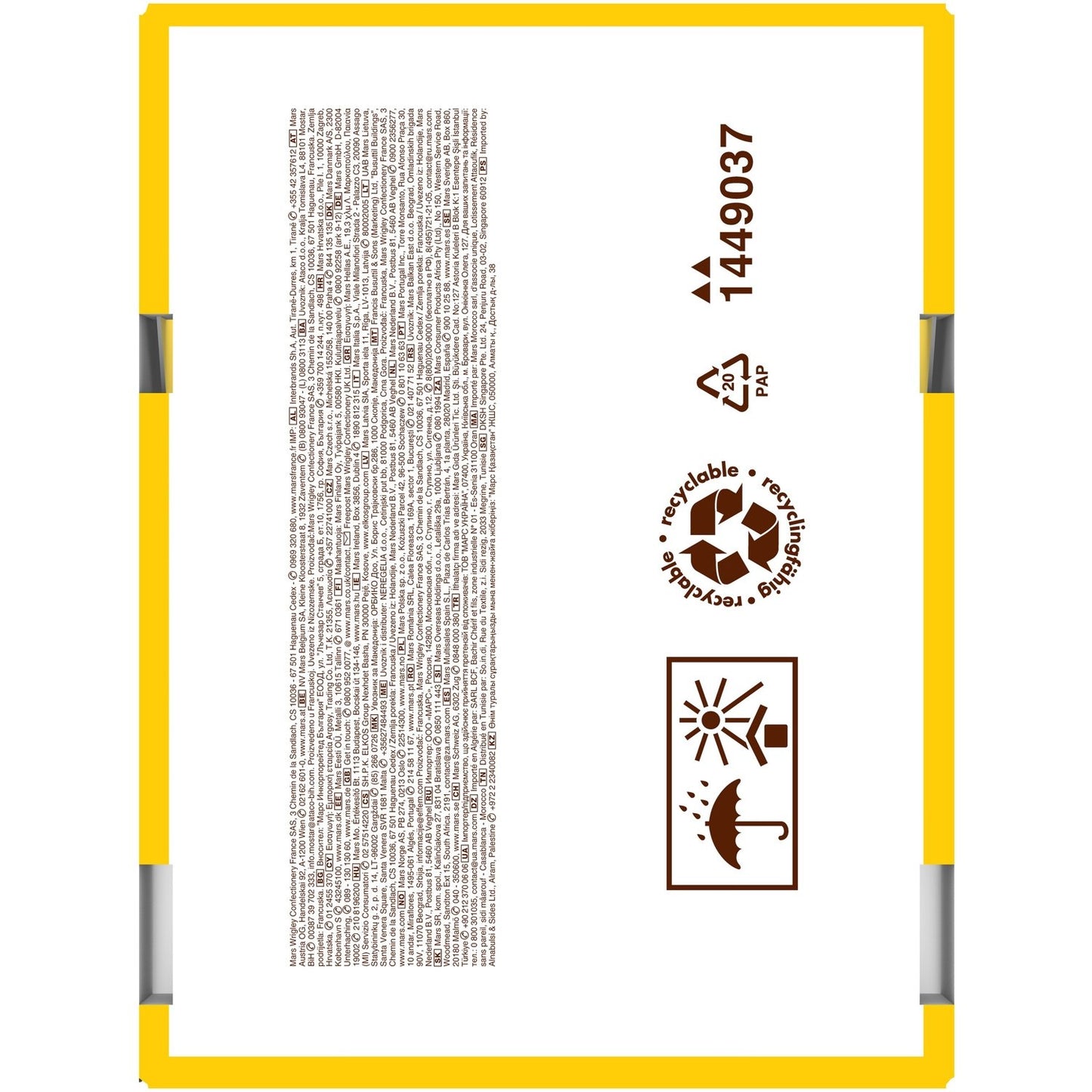 Bonbons Chocolats Lait Cacahuète M&MS