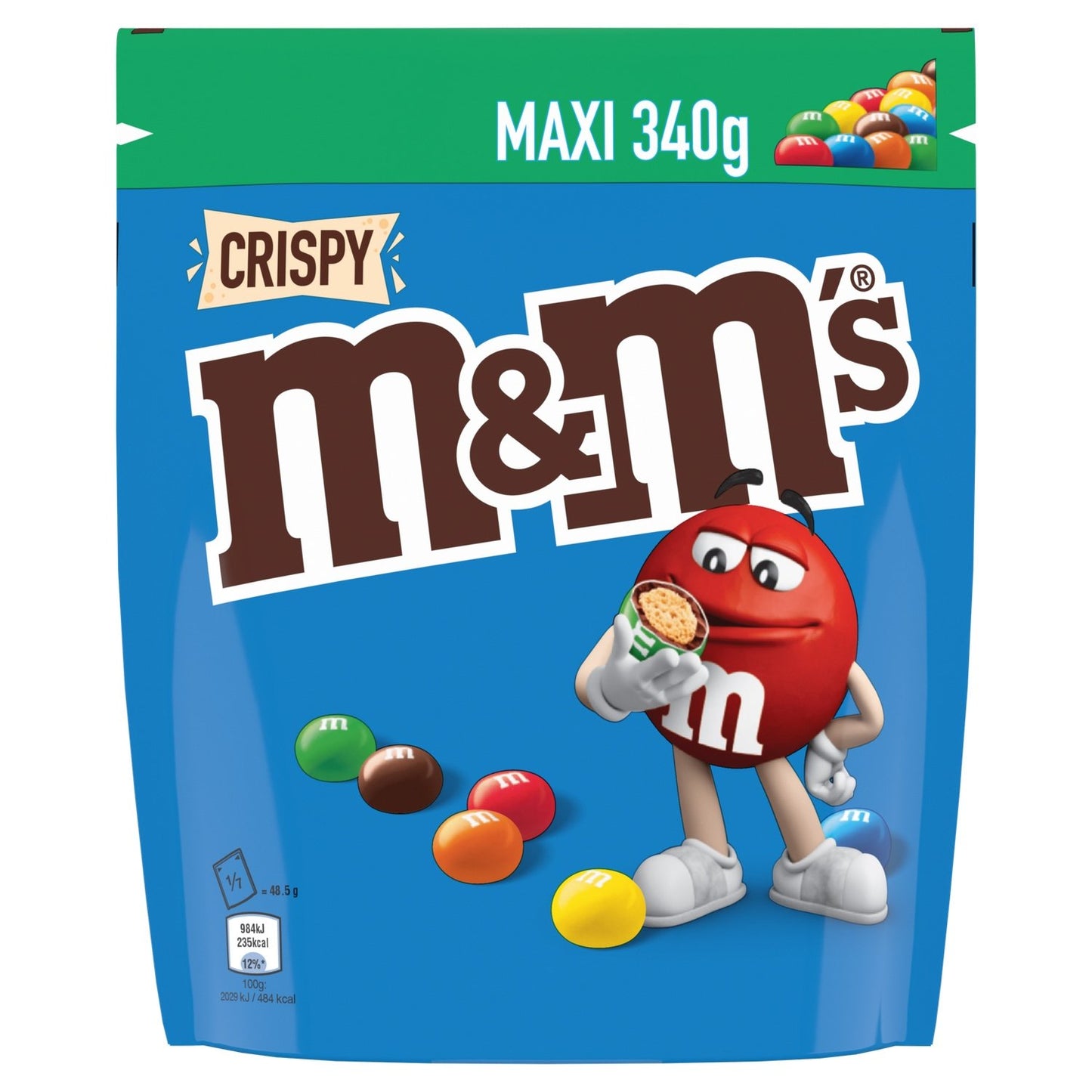 Bonbons Chocolats Lait Riz Soufflé M&MS le paquet de 340g