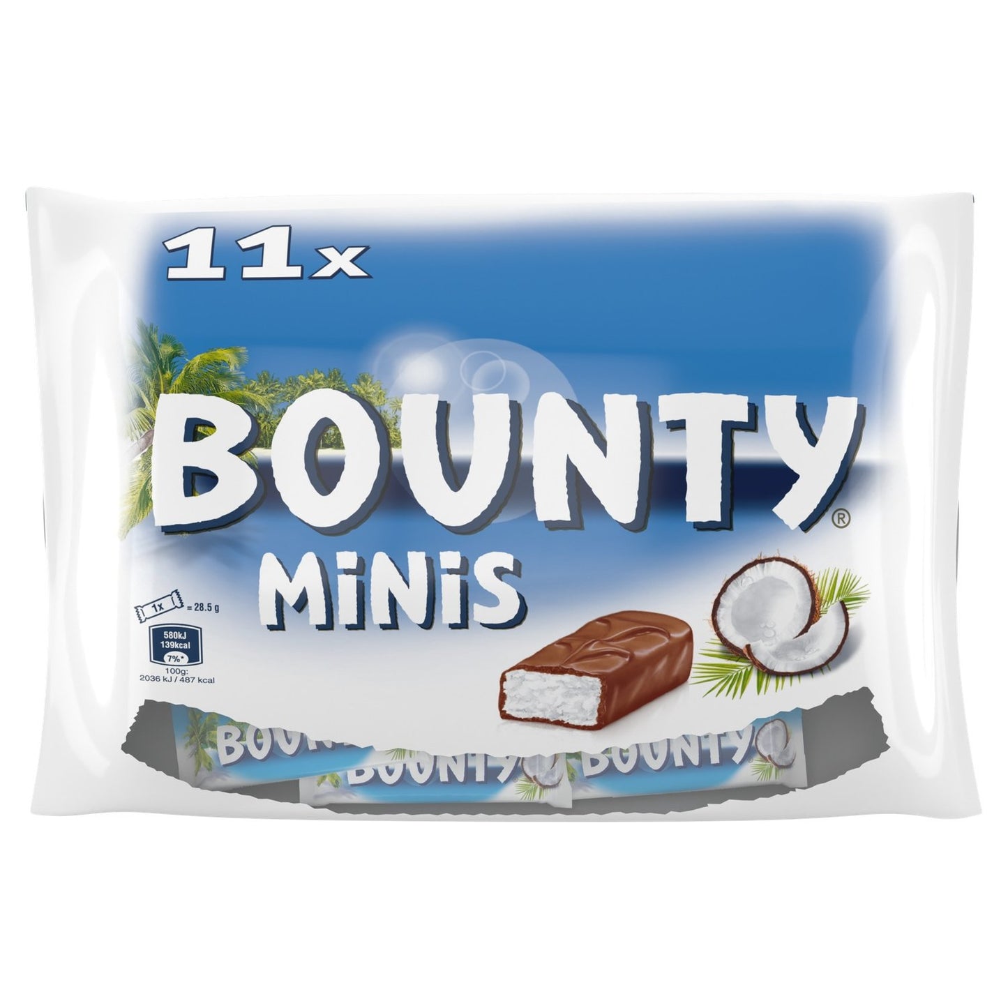Mini Chocolat à la Noix de Coco BOUNTY le carton de 24 pièces