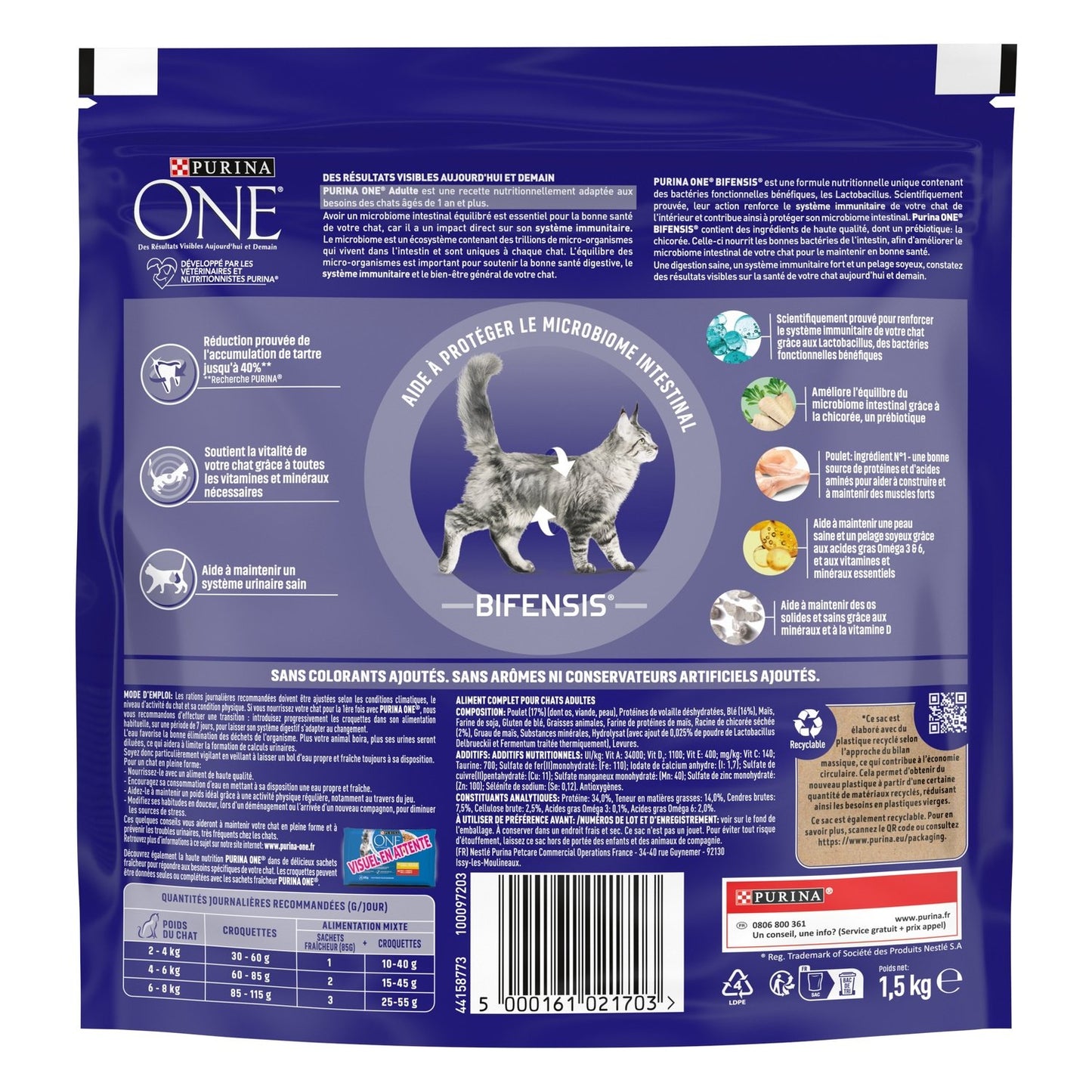 Croquettes pour Chat Adulte Poulet Bifensis PURINA ONE