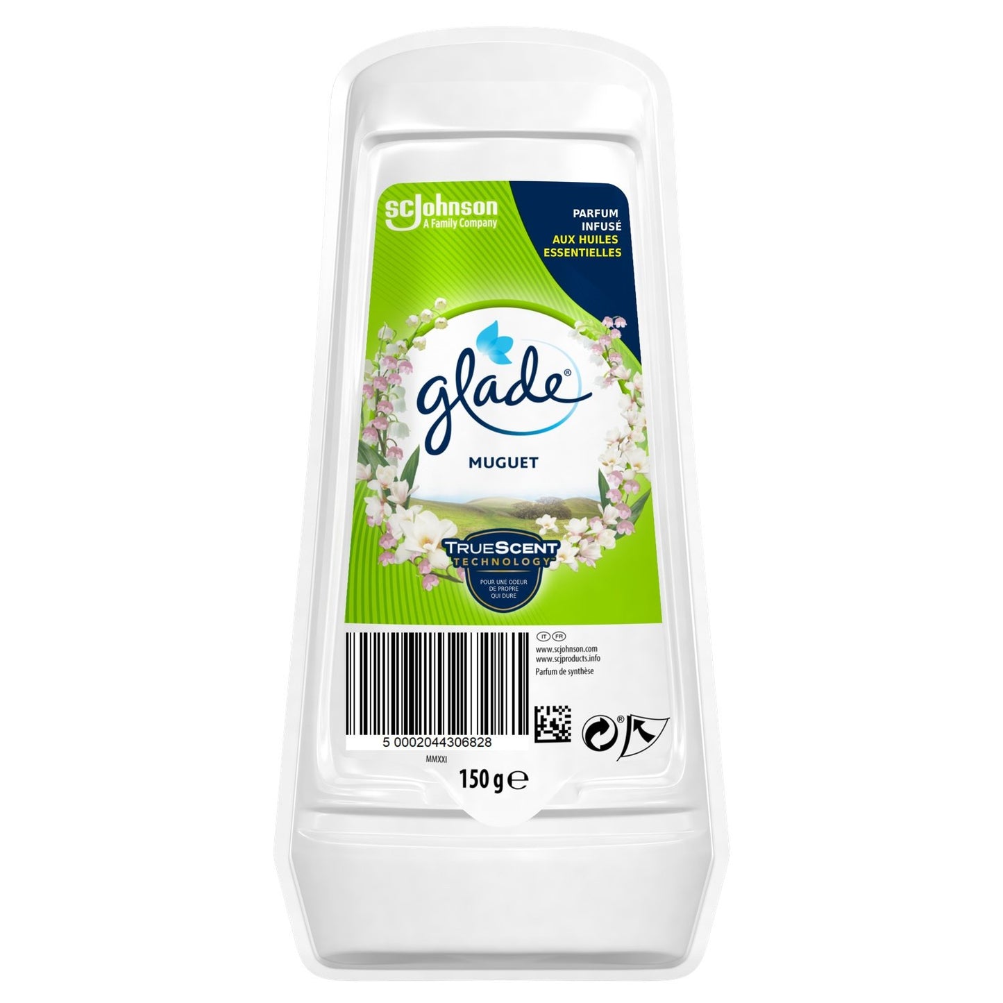 Gel Désodorisant Senteur Muguet Infusé aux Huiles Essentielles GLADE