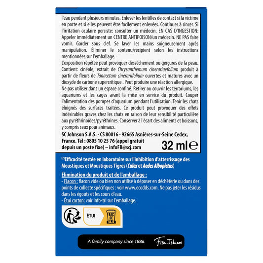 Anti-Moustiques Recharge Répulsif Senteur Eucalyptus et Menthe Action Continue RAID