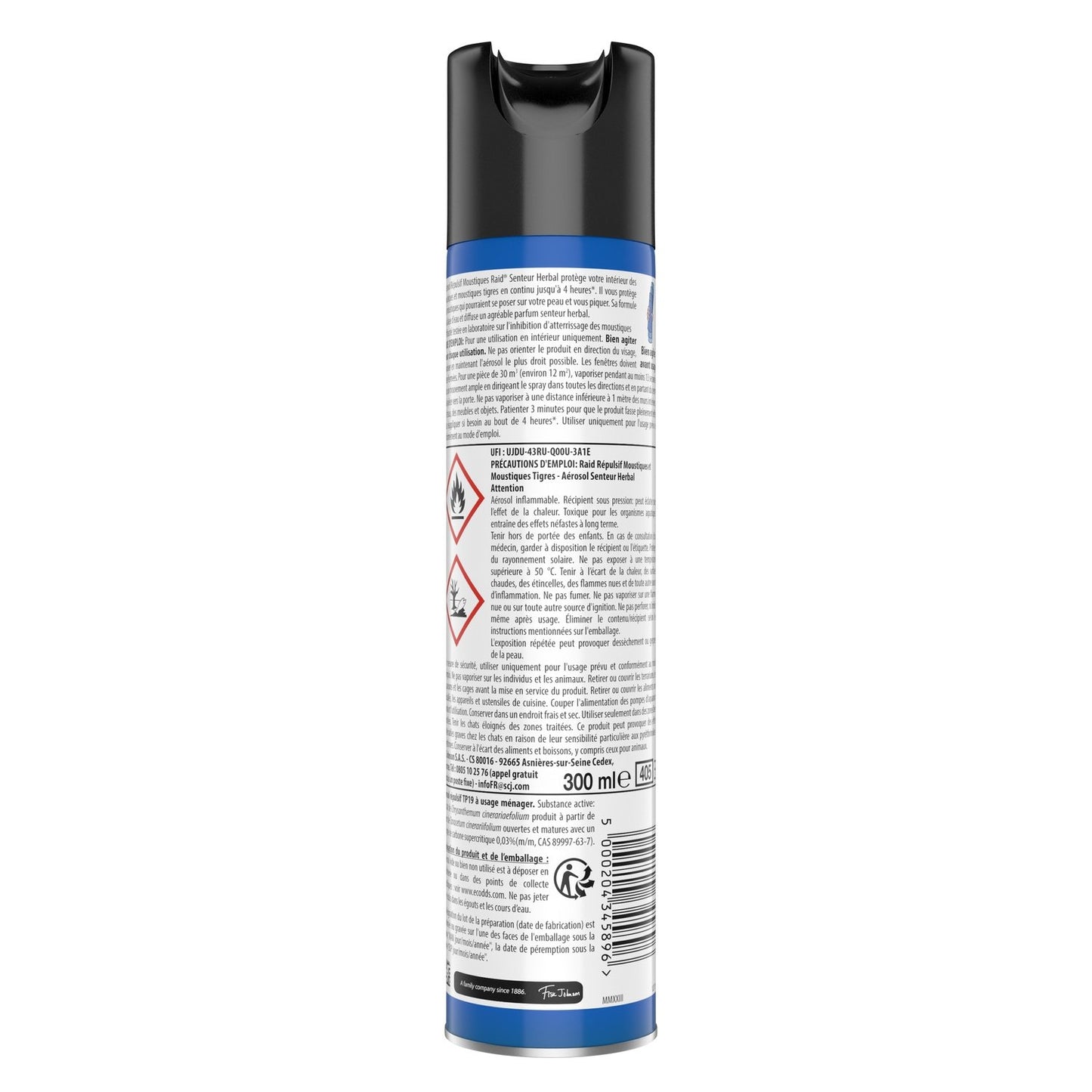 Anti-Moustiques Spray Senteur Herbal RAID