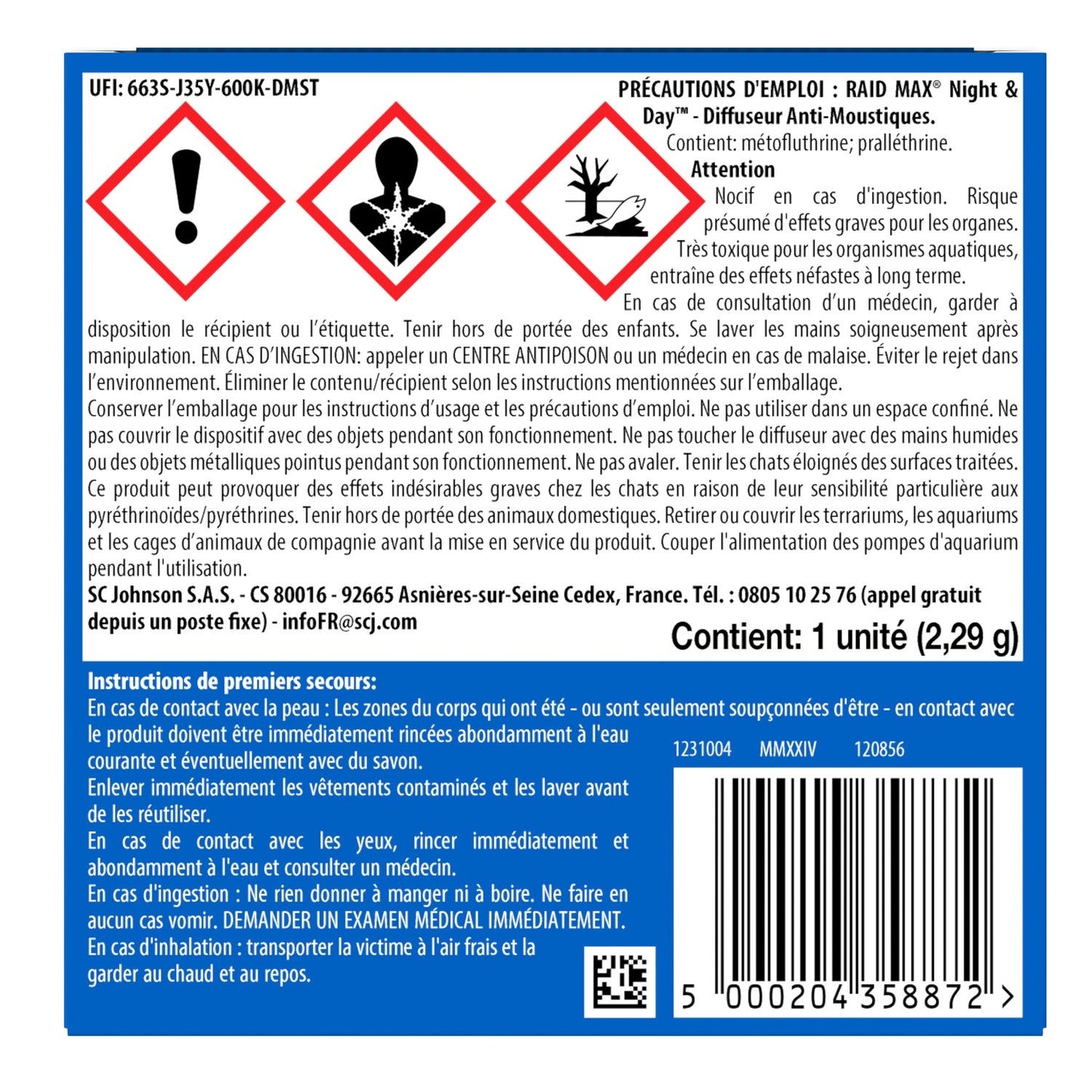 Nachfüllpackungen RAID Electric Mosquito und Tiger Mosquito Diffuser Nachfüllpackung