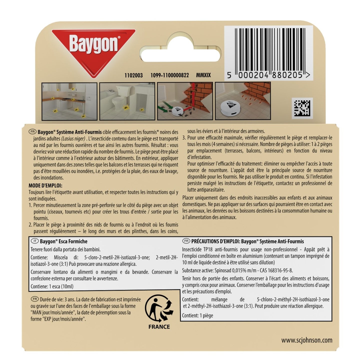 BAYGON Ant Repellent Indoor and Outdoor Contaminant Trap