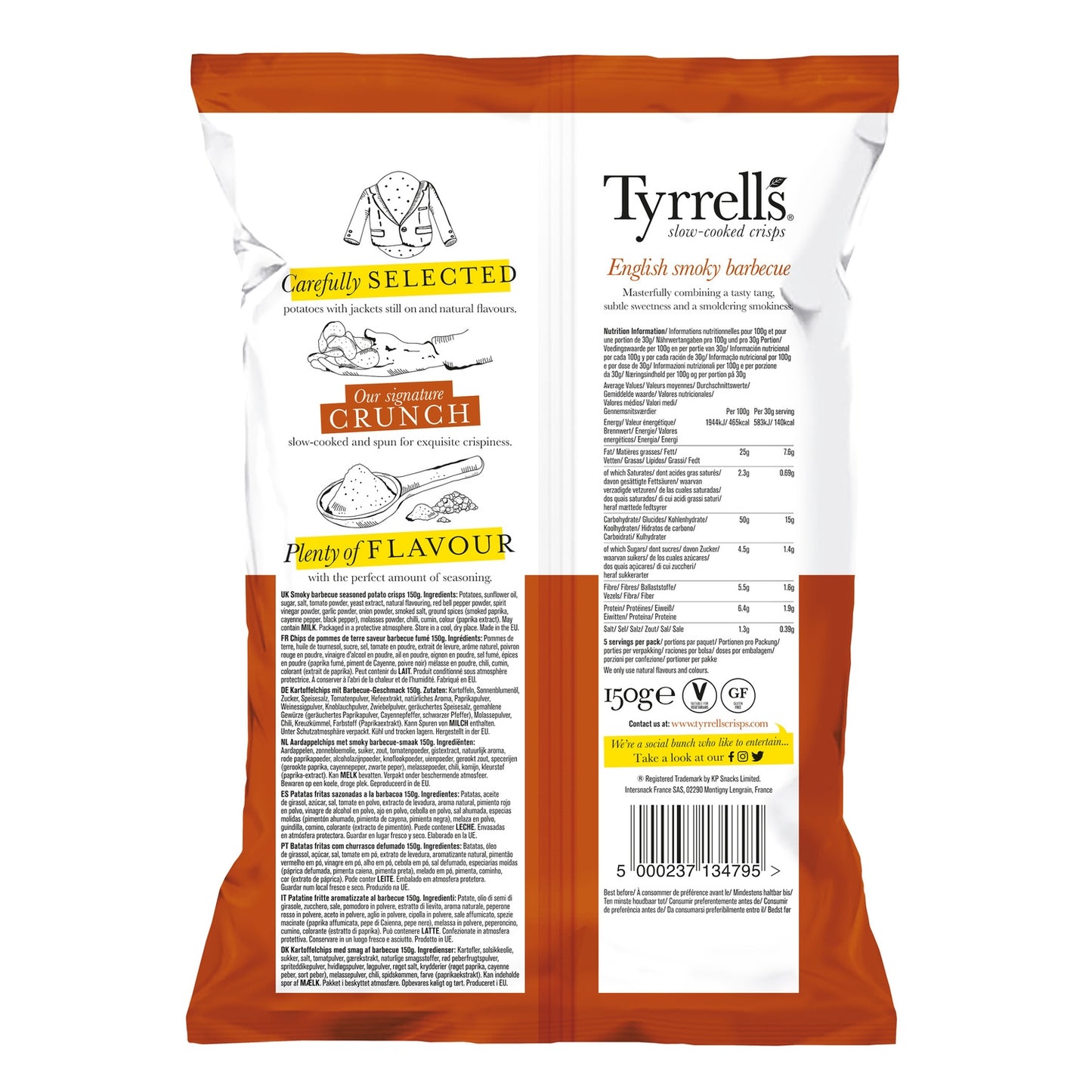 Chips Smoky Barbecue TYRRELL'S