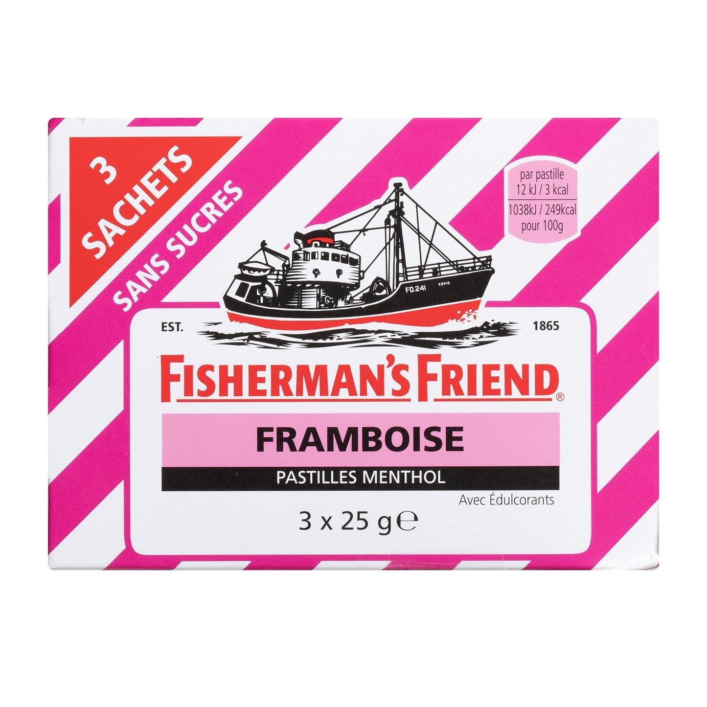 FISHERMAN'S Sugar-Free Raspberry Candies