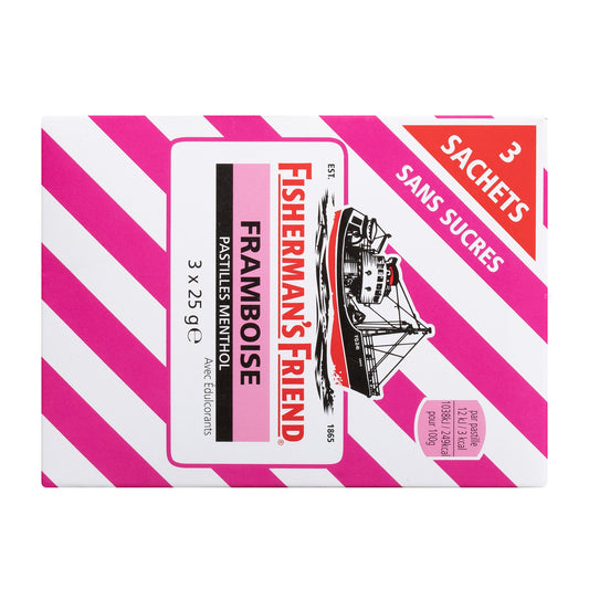 Bonbons Framboise Sans Sucres FISHERMAN'S