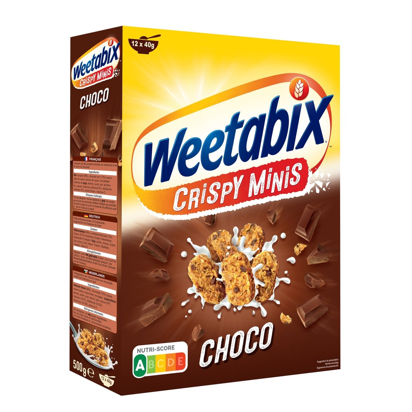 Céréales Crispy Minis Chocolat WEETABIX le paquet de 600 g