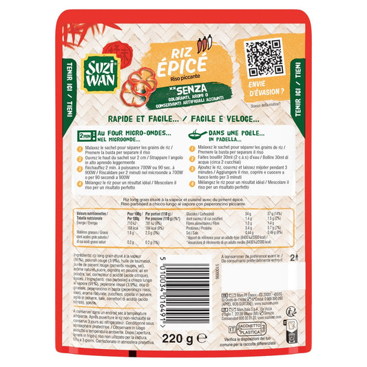 Riz Micro Ondable Épicé SUZI WAN