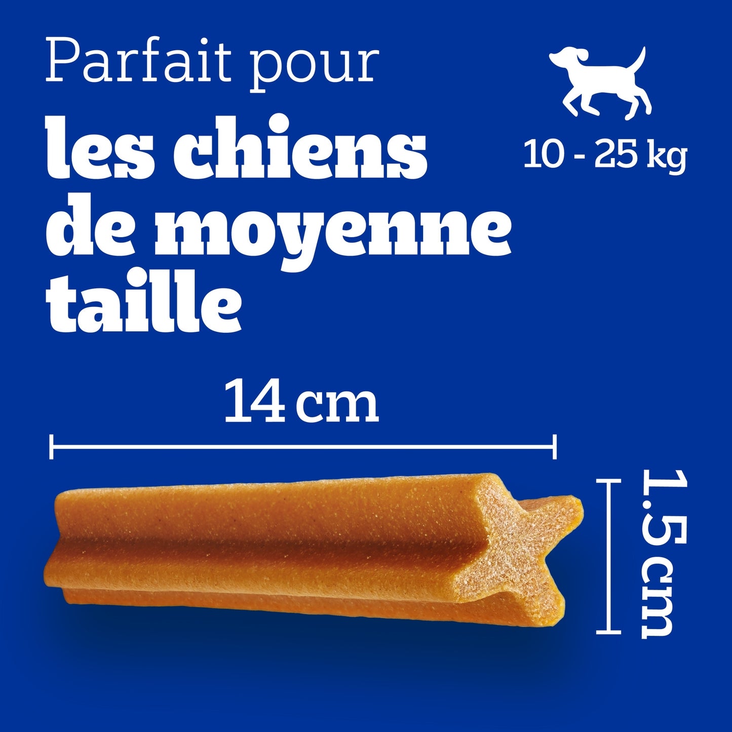 Bâtonnet à Mâcher pour Chien Médium +10kg Hygiène Bucco Dentaire Dentastix PEDIGREE