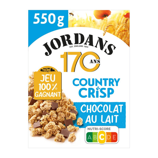 Céréales Chocolat au Lait Country Crisp JORDANS