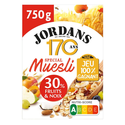 Céréales Muesli Fruits/noix JORDANS