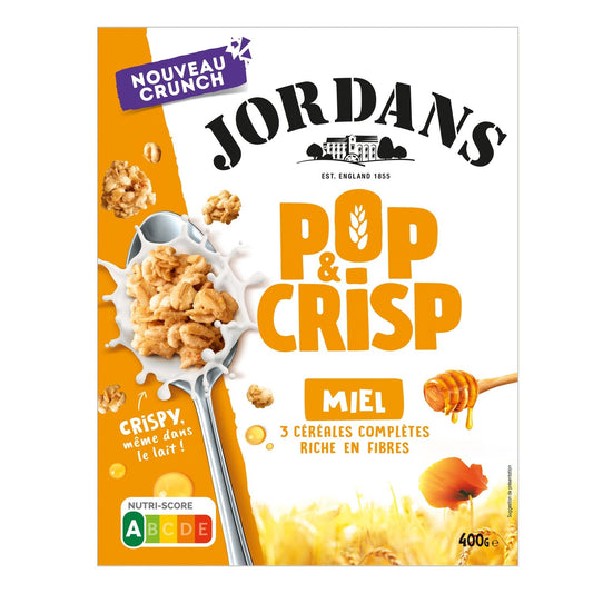Céréales Pop et Crisp Miel JORDANS