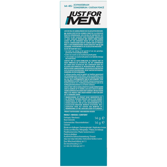 Dark Brown Mustache and Beard Coloring Gel JUST FOR MEN