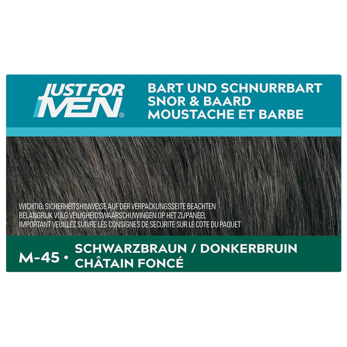 Coloration Gel Moustache et Barbe Chatain Foncé JUST FOR MEN