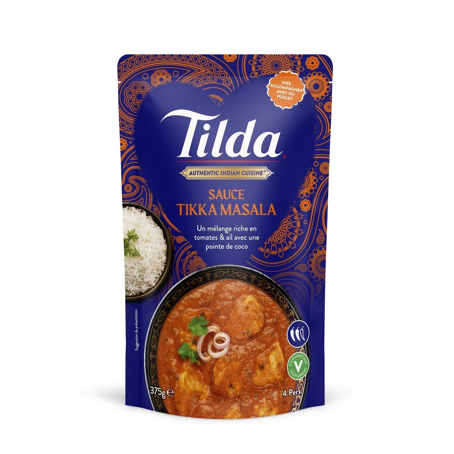 Sauce Tikka Masala TILDA le paquet de 375g