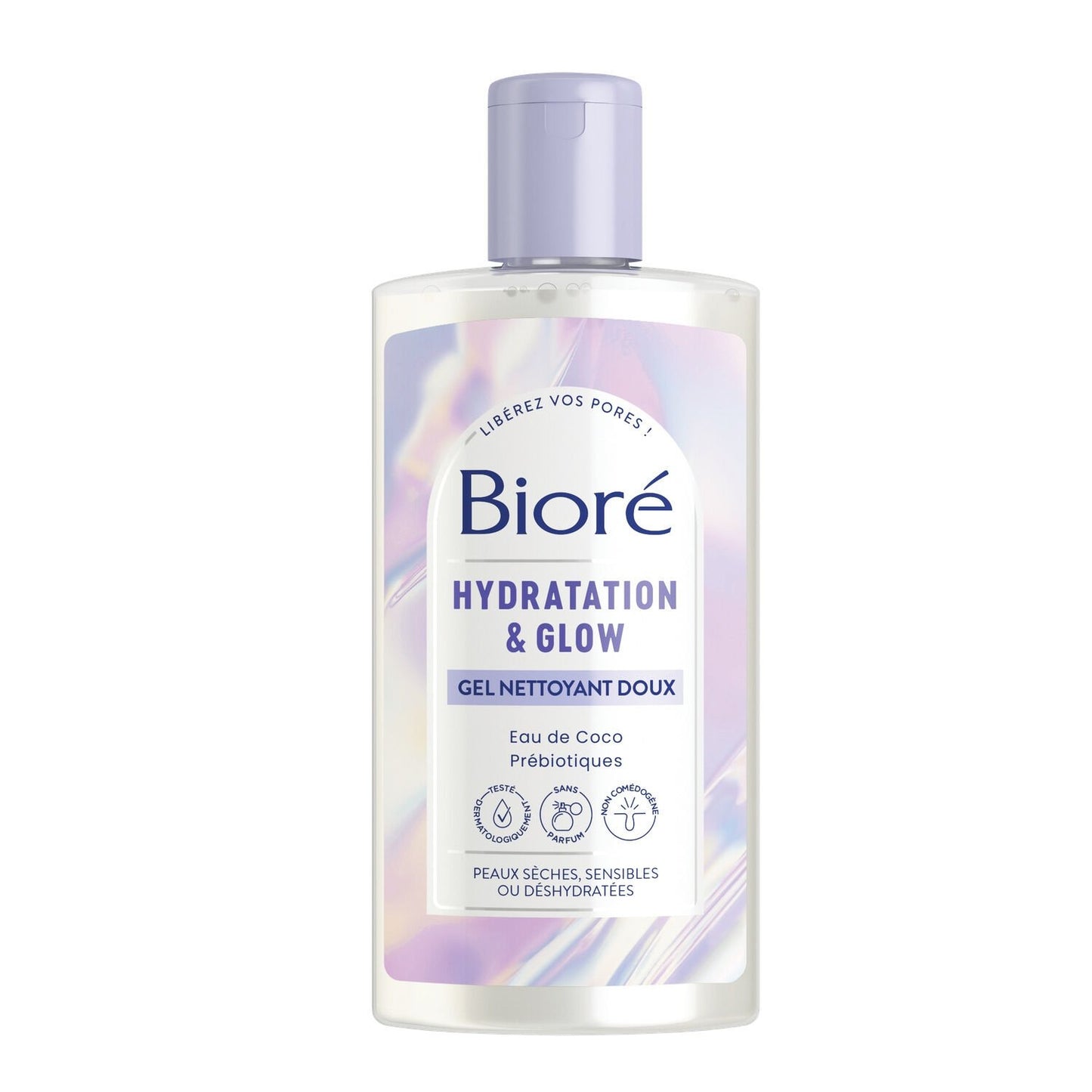 Gel Nettoyant Doux Hydratation et Glow à l'Eau de Coco Prébiotiques BIORE le flacon de 200mL