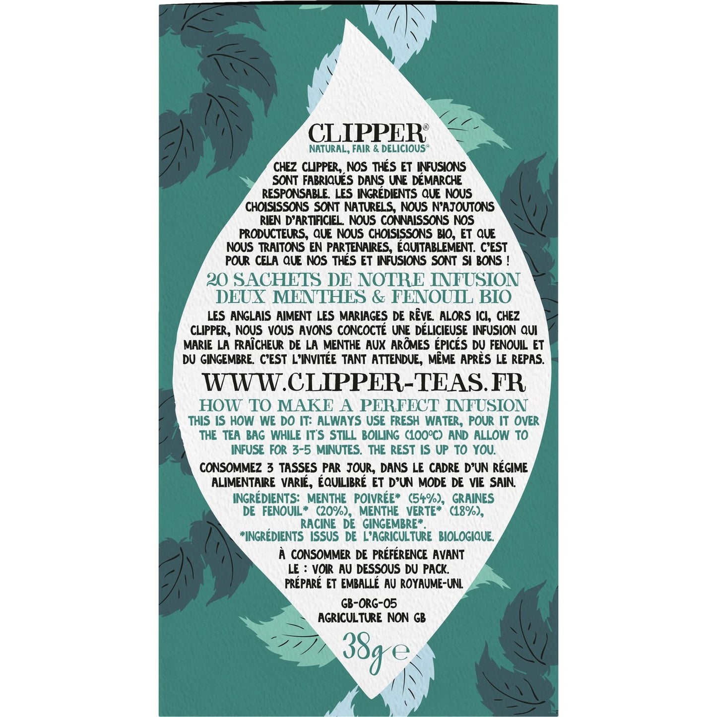 Infusion Bio Divine Digestion CLIPPER