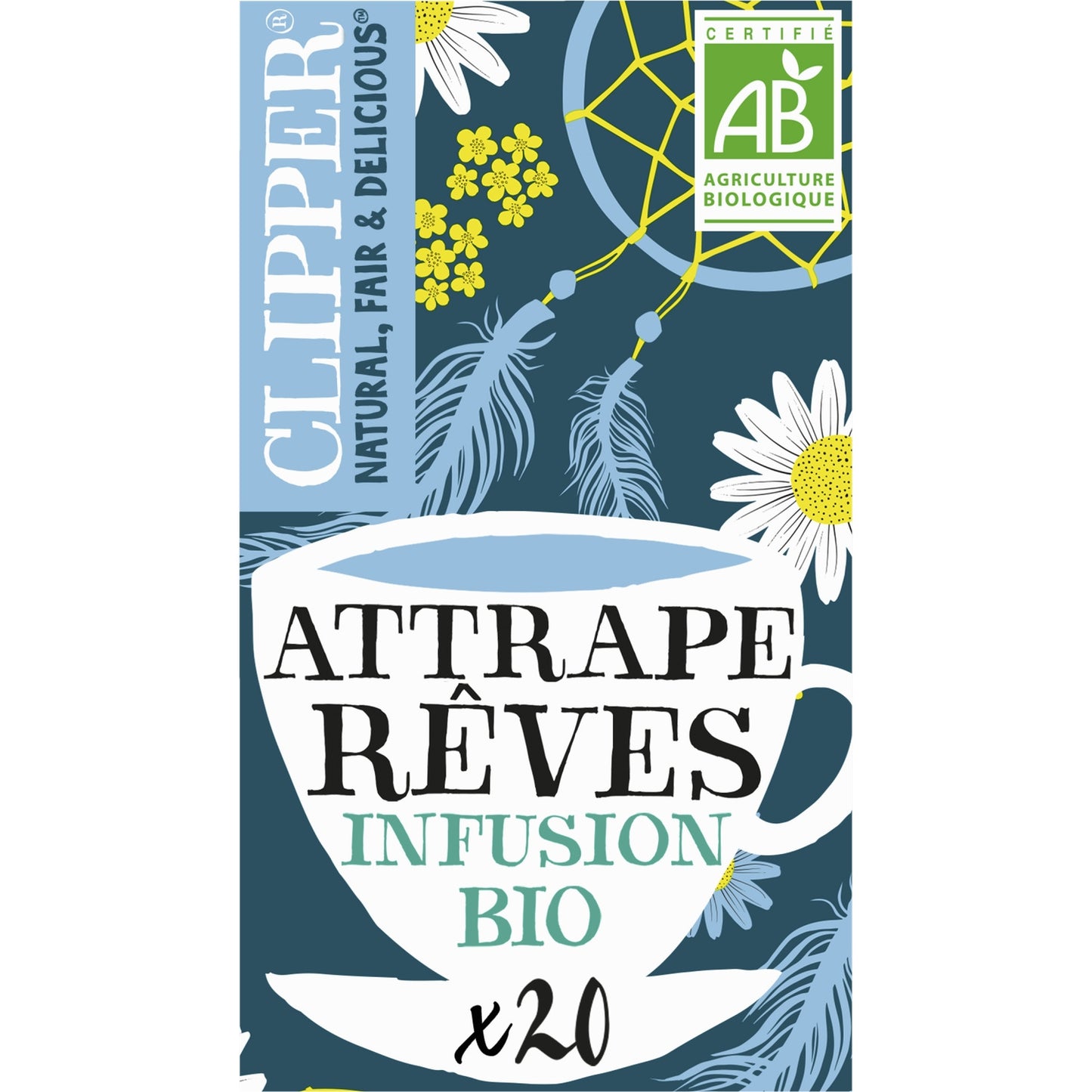 Organic Chamomile and Cinnamon Infusion with Orange Flavor CLIPPER