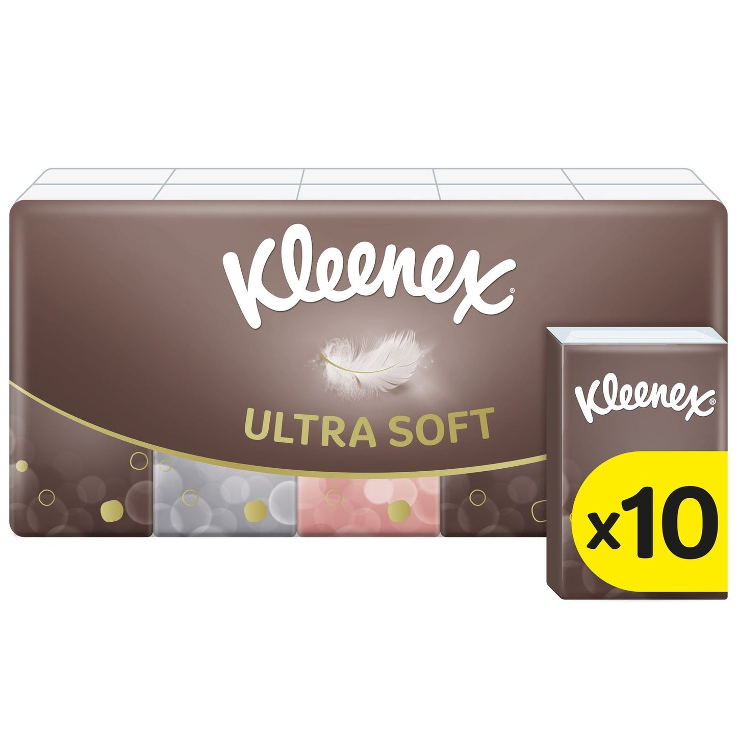 Mouchoirs Doux Resistant Ultra Soft KLEENEX le paquet de 10 étuis
