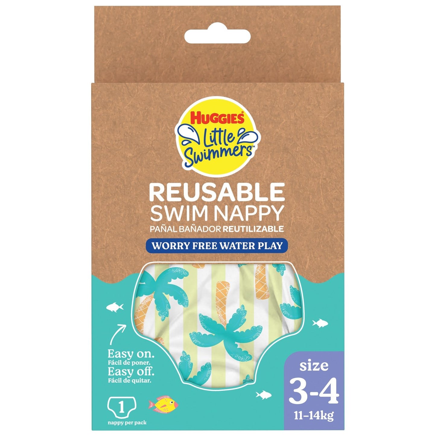 Couches-Culottes Taille 3-4 Bain Little Swimmers HUGGIES la pièce