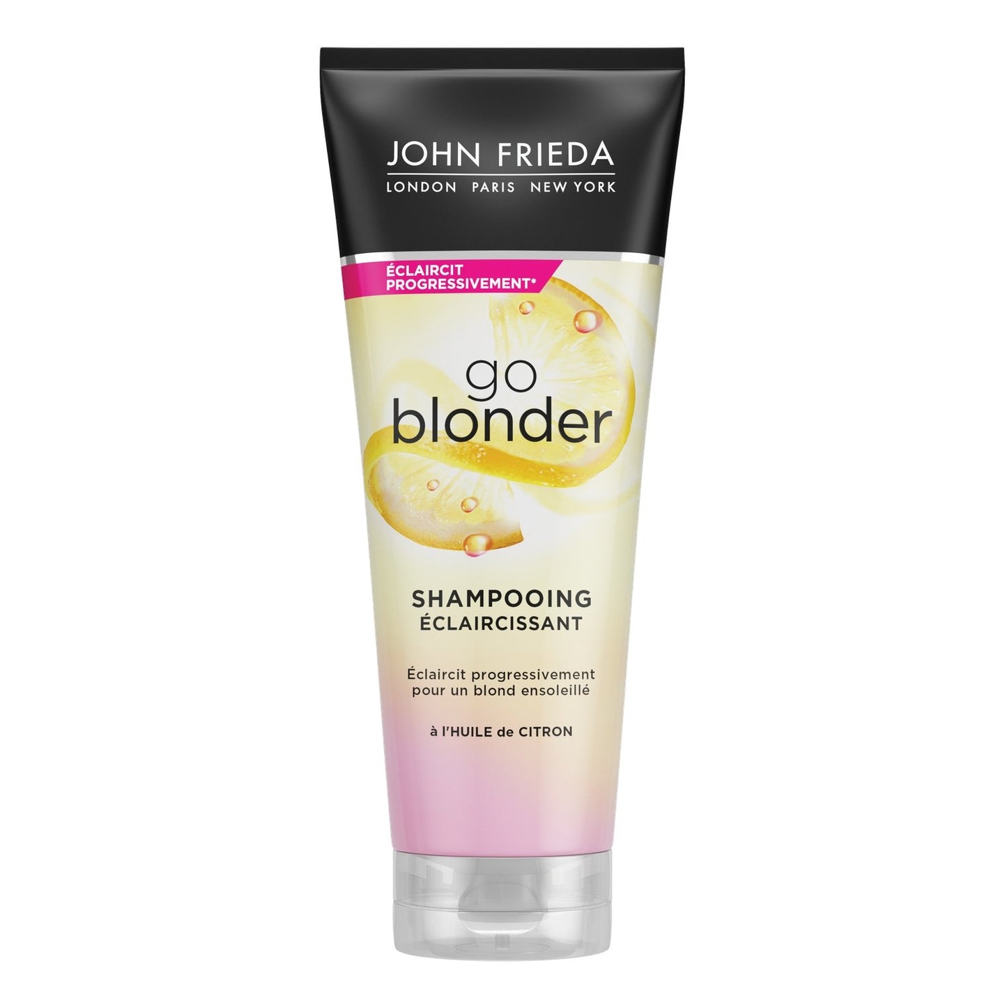 Shampoing Éclaircissant Blond Huile de Citron JOHN FRIEDA le tube de 250 ml