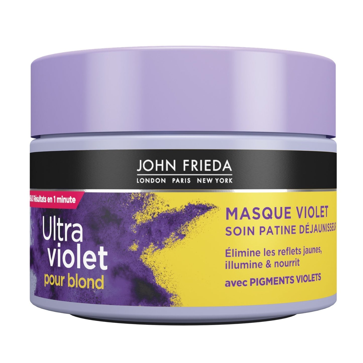 Masque Blonds Ultra Violet Sans Silicone JOHN FRIEDA le pot de 250mL