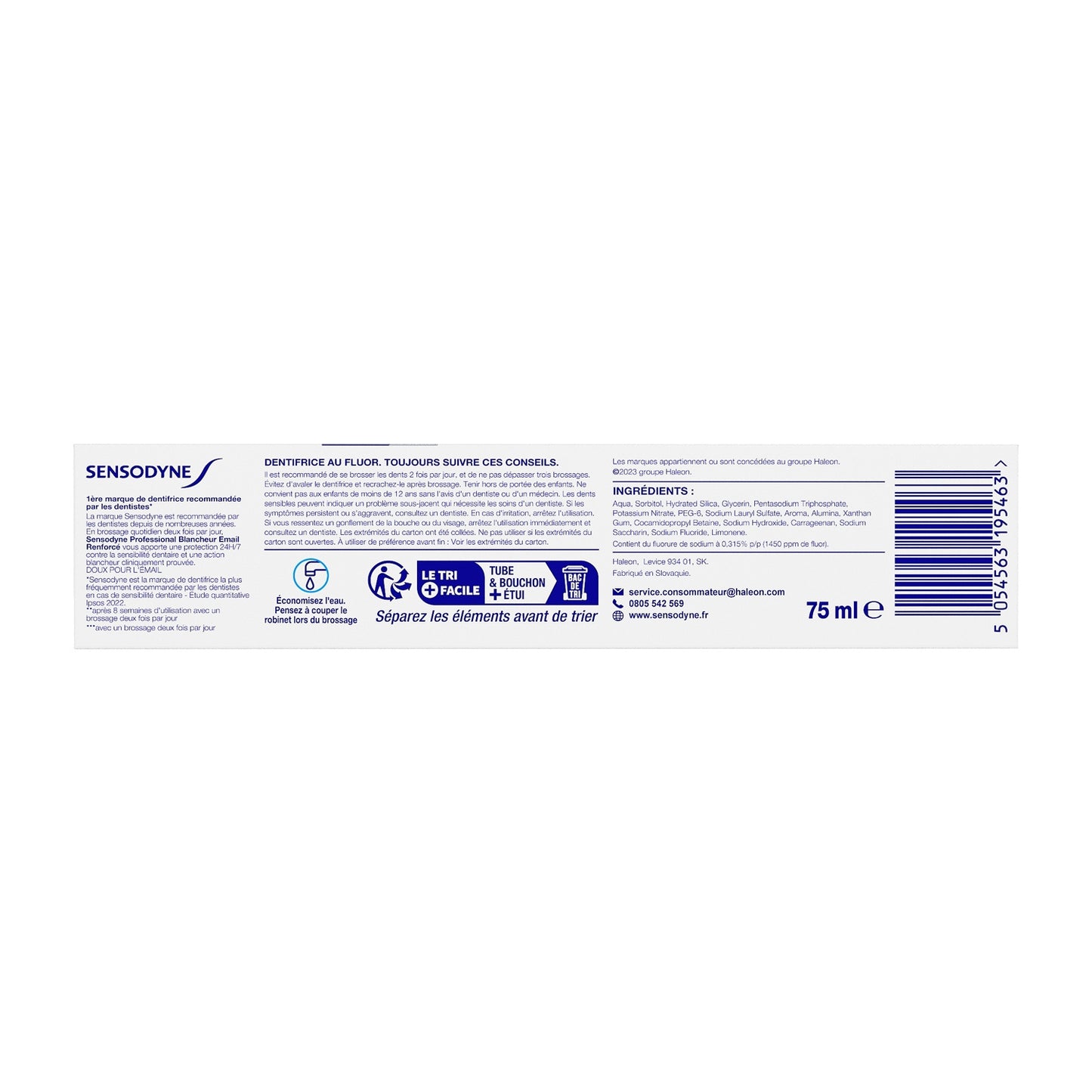 Dentifrice Professional Blancheur SENSODYNE