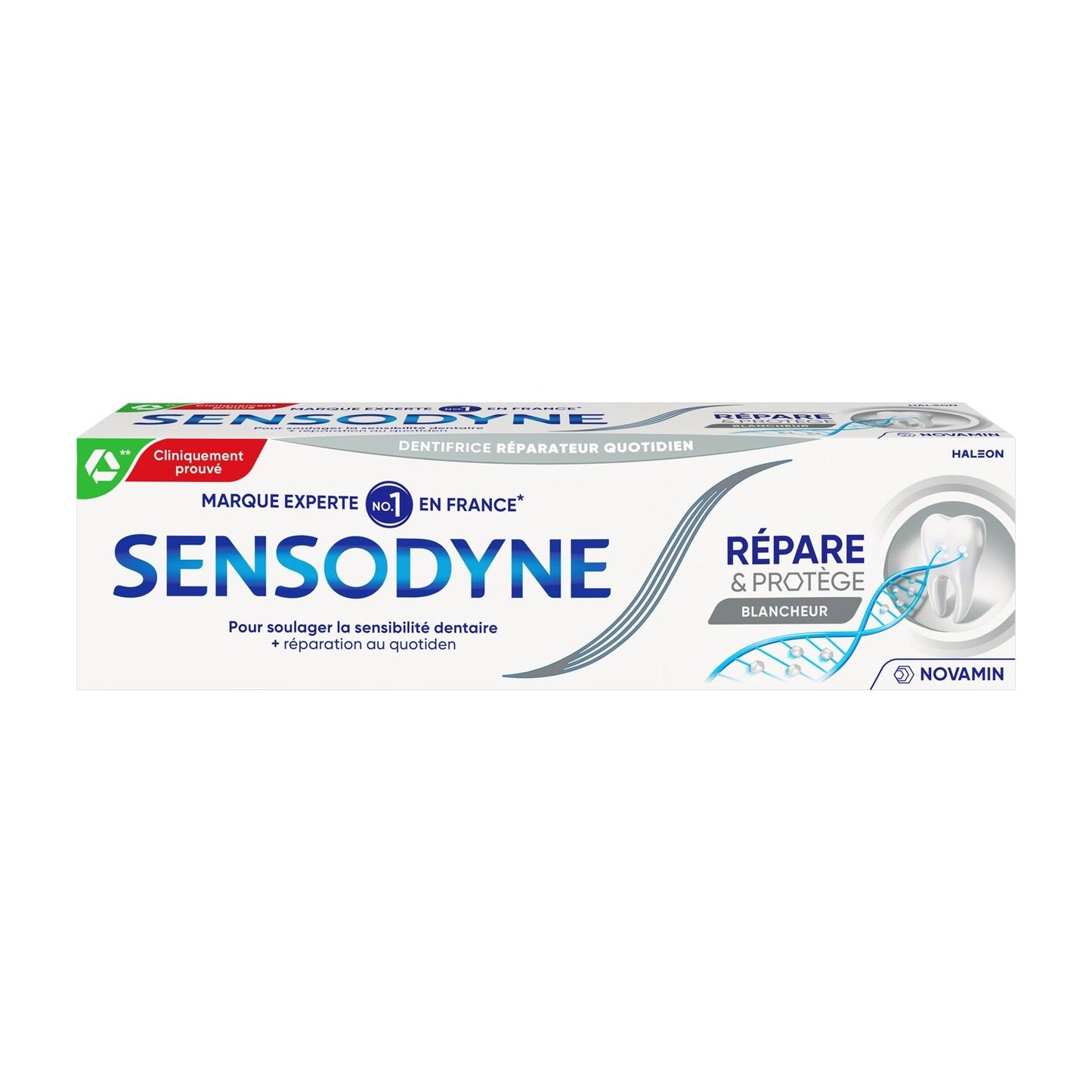 Dentifrice Réparateur Protecteur Blancheur Novamin SENSODYNE le tube de 75mL